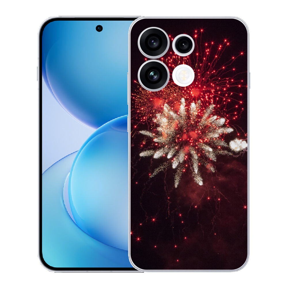 Gélový kryt mmCase na Oppo Reno 16 FS 5G - ohňostroj