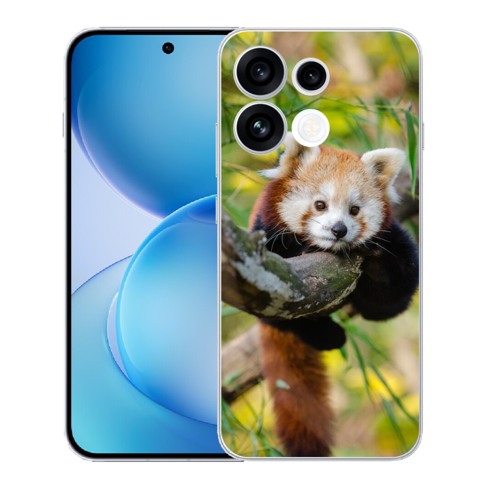 Gélový kryt mmCase na Oppo Reno 16 FS 5G - panda červená