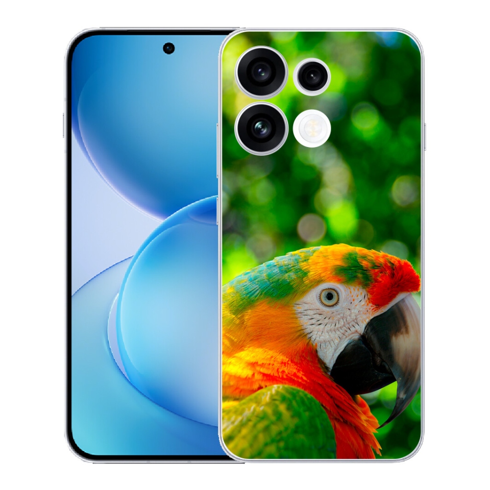 Gélový kryt mmCase na Oppo Reno 16 FS 5G - papagáj ara 3