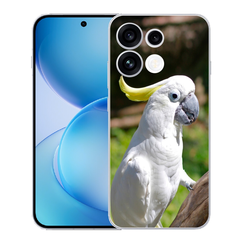 Gélový kryt mmCase na Oppo Reno 16 FS 5G - papagáj kakadu 2