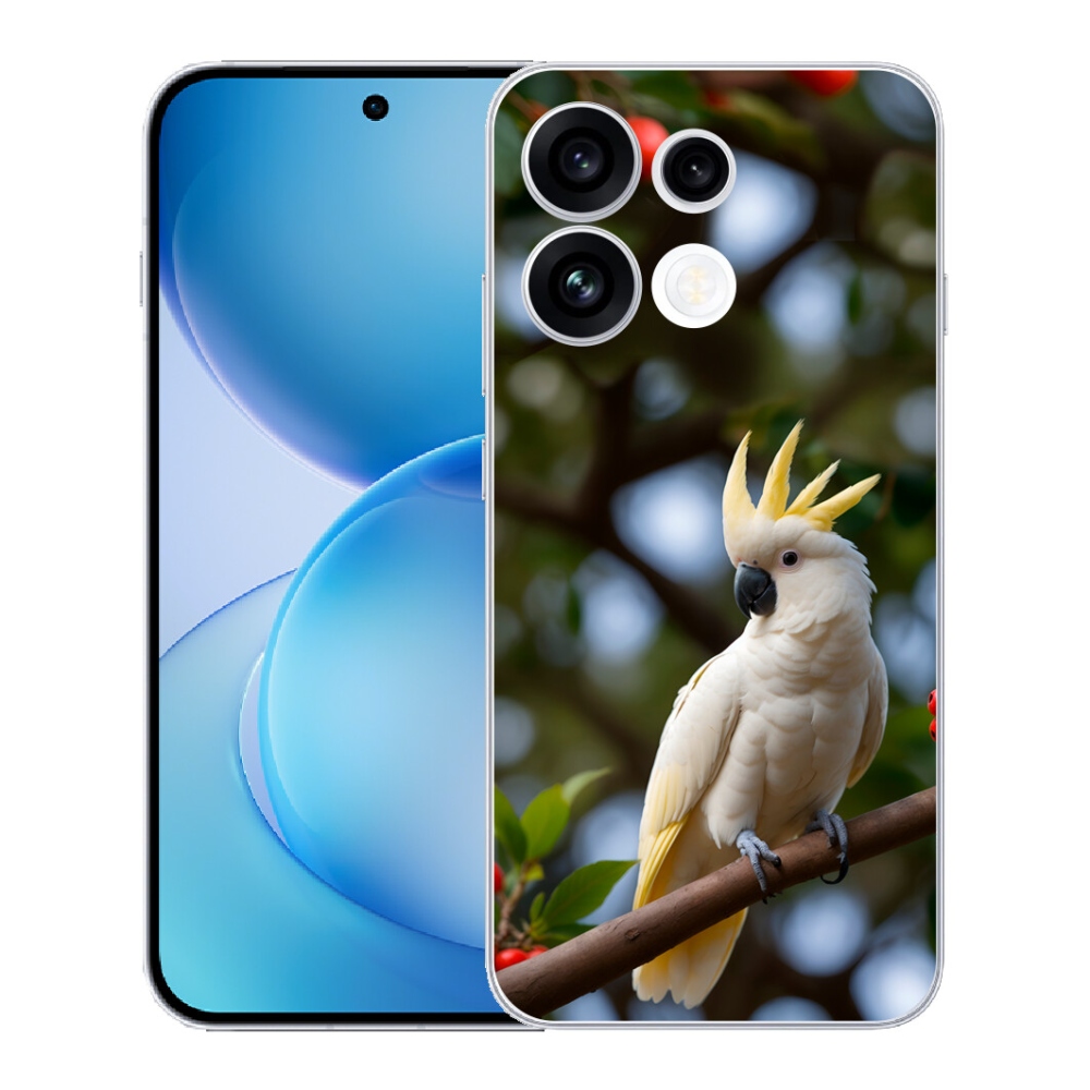 Gélový kryt mmCase na Oppo Reno 16 FS 5G - papagáj kakadu 3