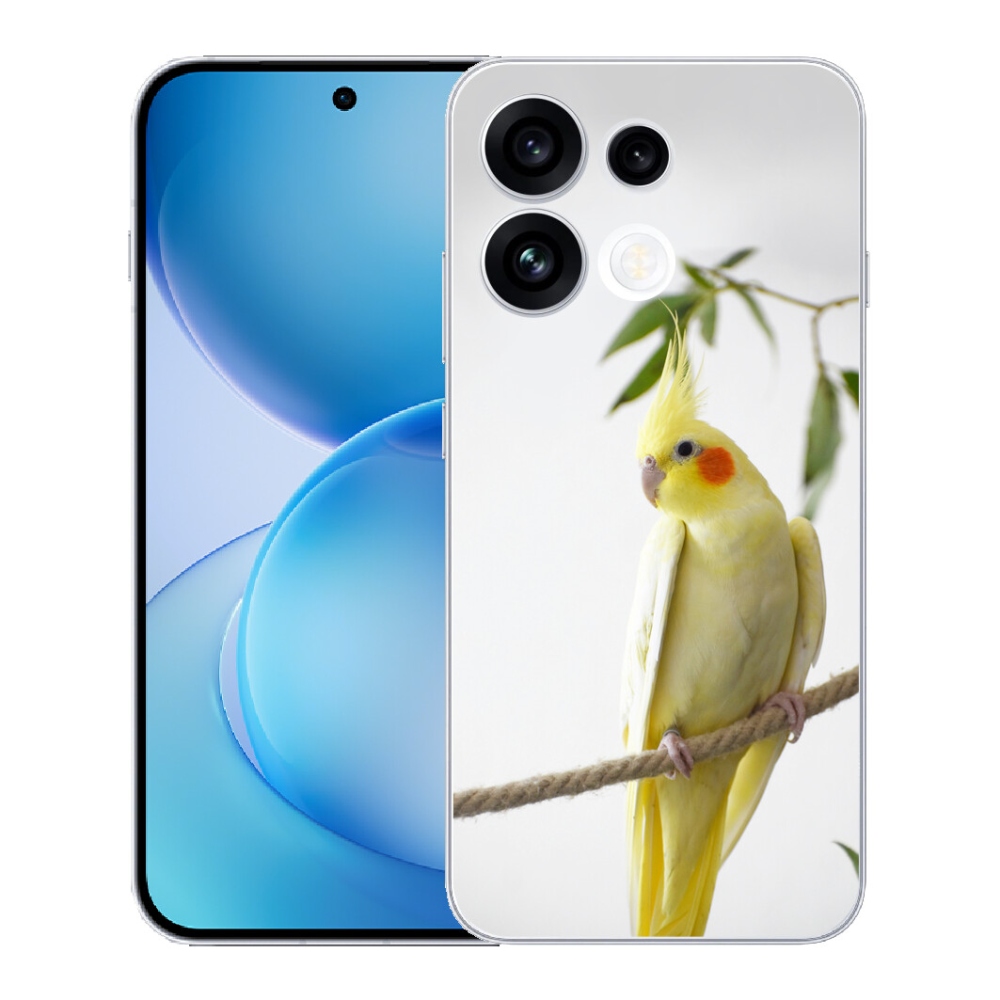 Gélový kryt mmCase na Oppo Reno 16 FS 5G - papagáj korela chocholatá
