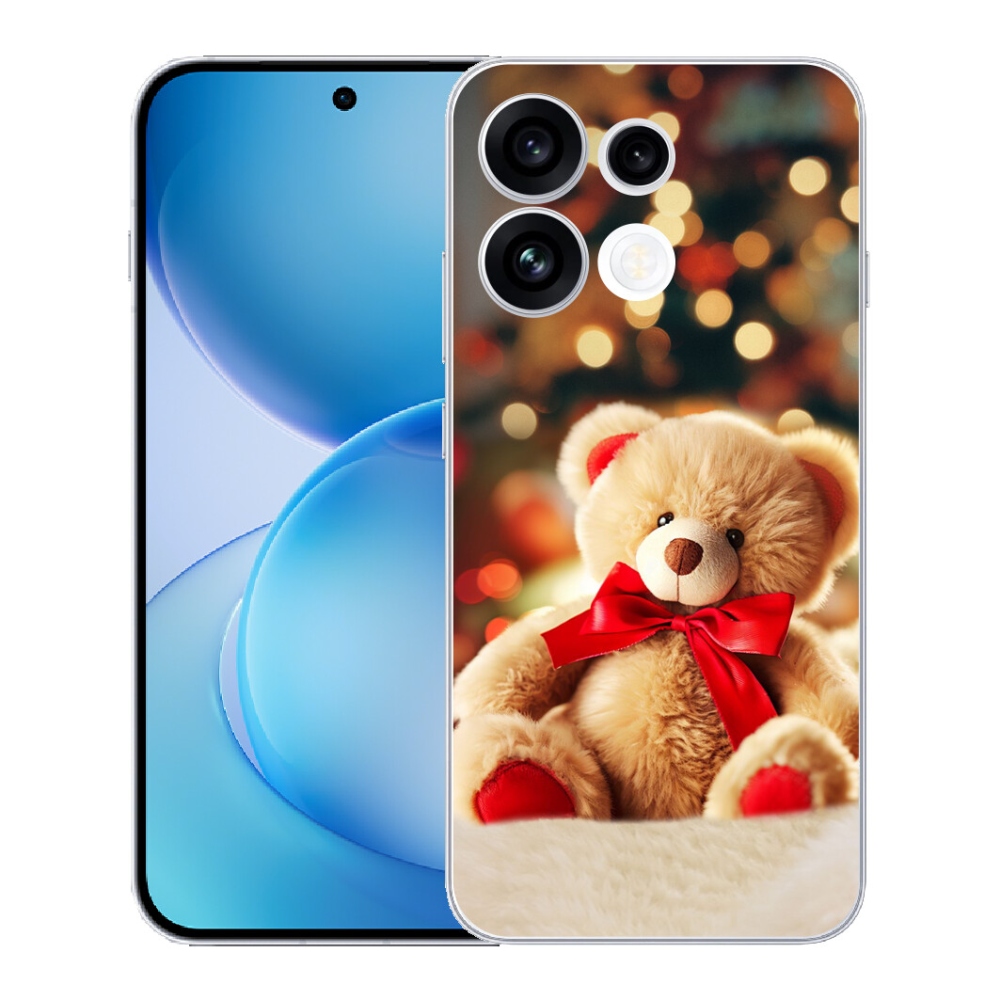 Gélový kryt mmCase na Oppo Reno 16 FS 5G - plyšový medvedík