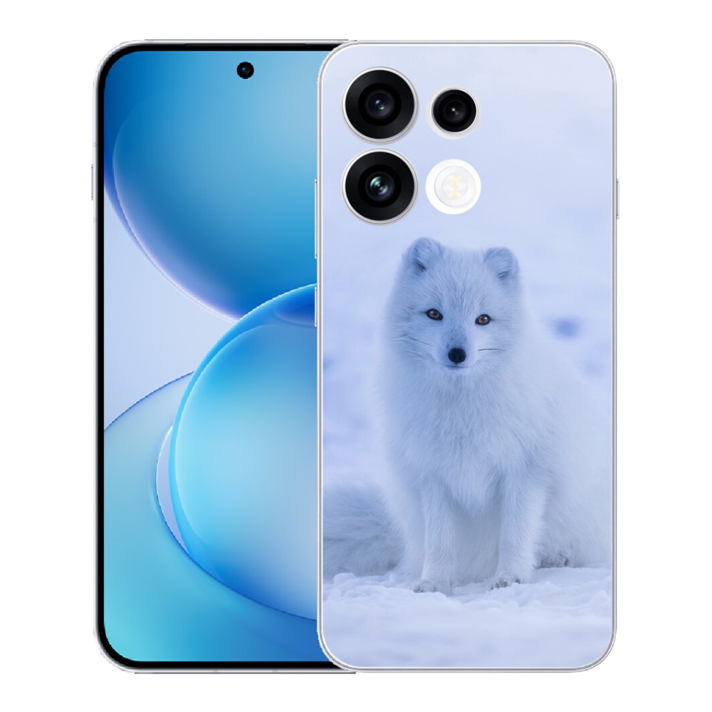 Gélový kryt mmCase na Oppo Reno 16 FS 5G - polárna líška