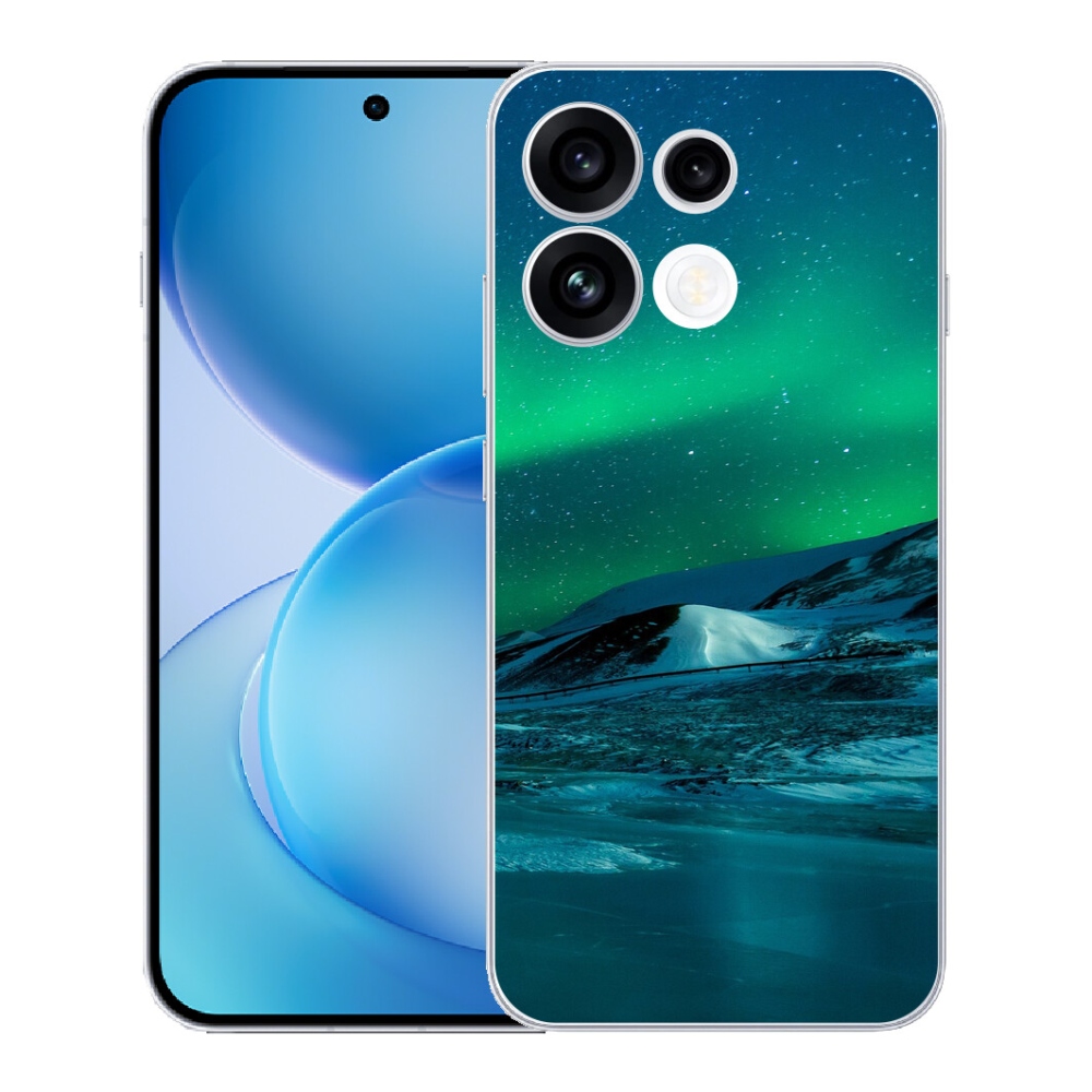 Gélový kryt mmCase na Oppo Reno 16 FS 5G - polárna žiara