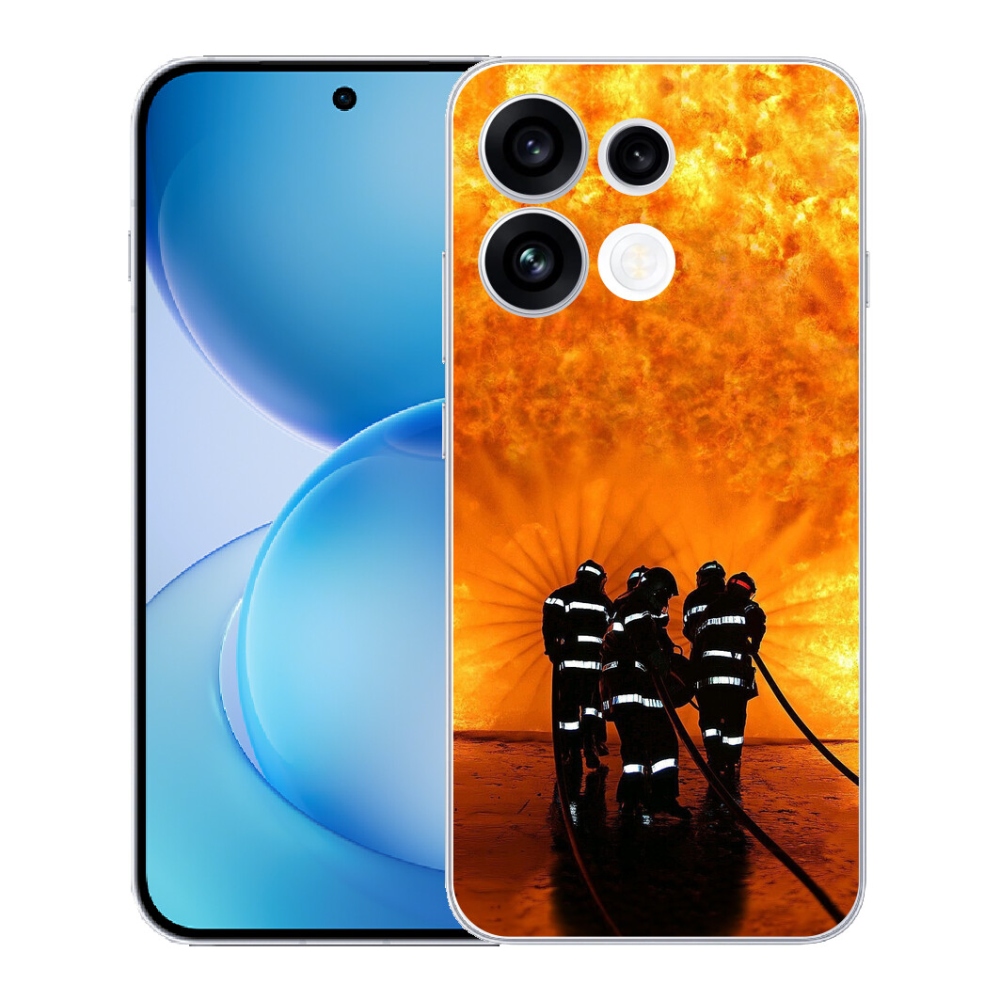 Gélový kryt mmCase na Oppo Reno 16 FS 5G - požiar
