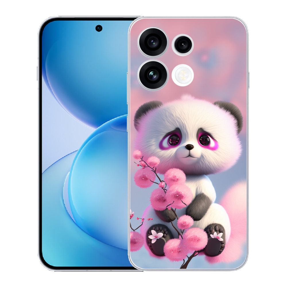 Gélový kryt mmCase na Oppo Reno 16 FS 5G - roztomilá panda 1