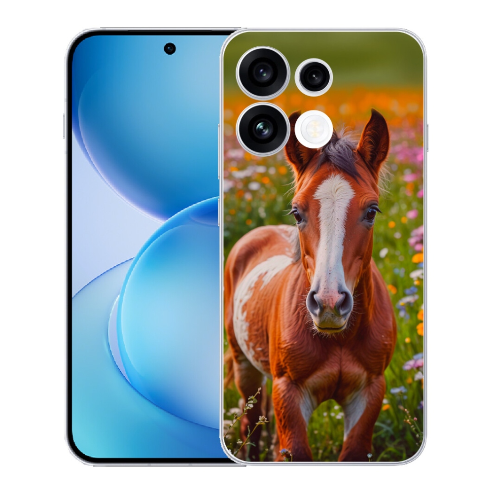 Gélový kryt mmCase na Oppo Reno 16 FS 5G - roztomilé žriebä