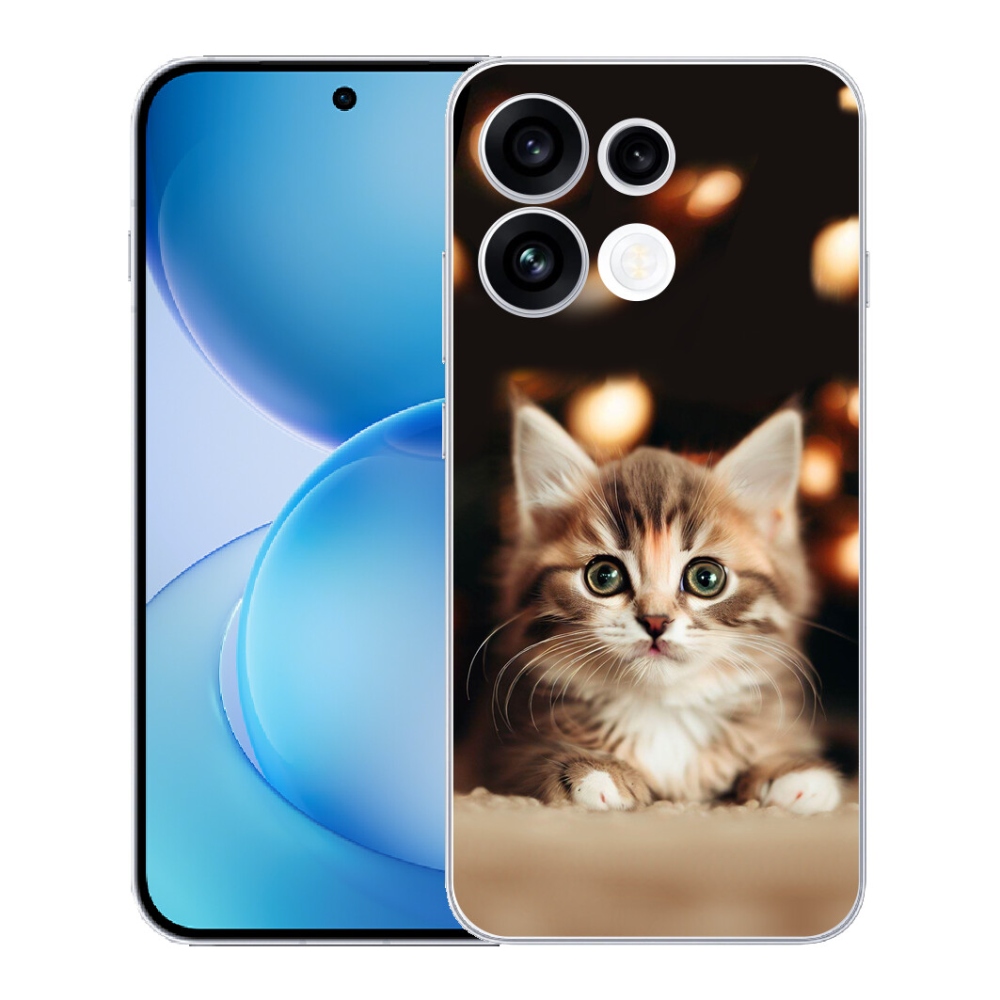 Gélový kryt mmCase na Oppo Reno 16 FS 5G - roztomilé mačiatko 2