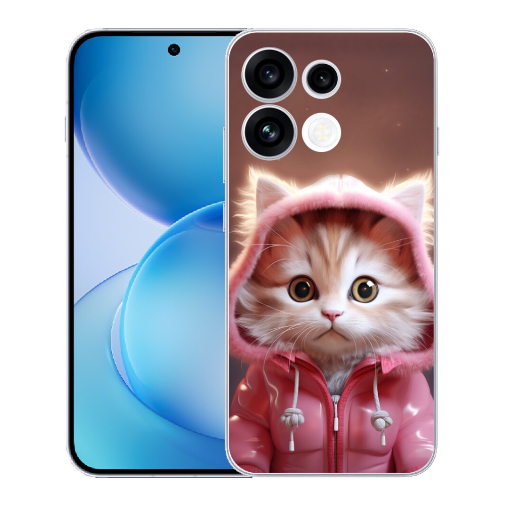 Gélový kryt mmCase na Oppo Reno 16 FS 5G - roztomilé mačiatko 3