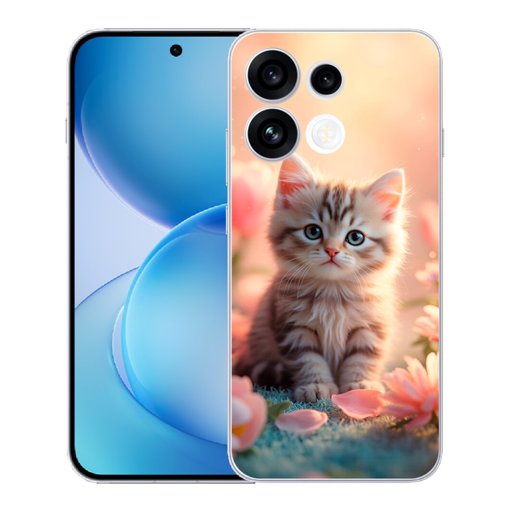 Gélový kryt mmCase na Oppo Reno 16 FS 5G - roztomilé mačiatko 8