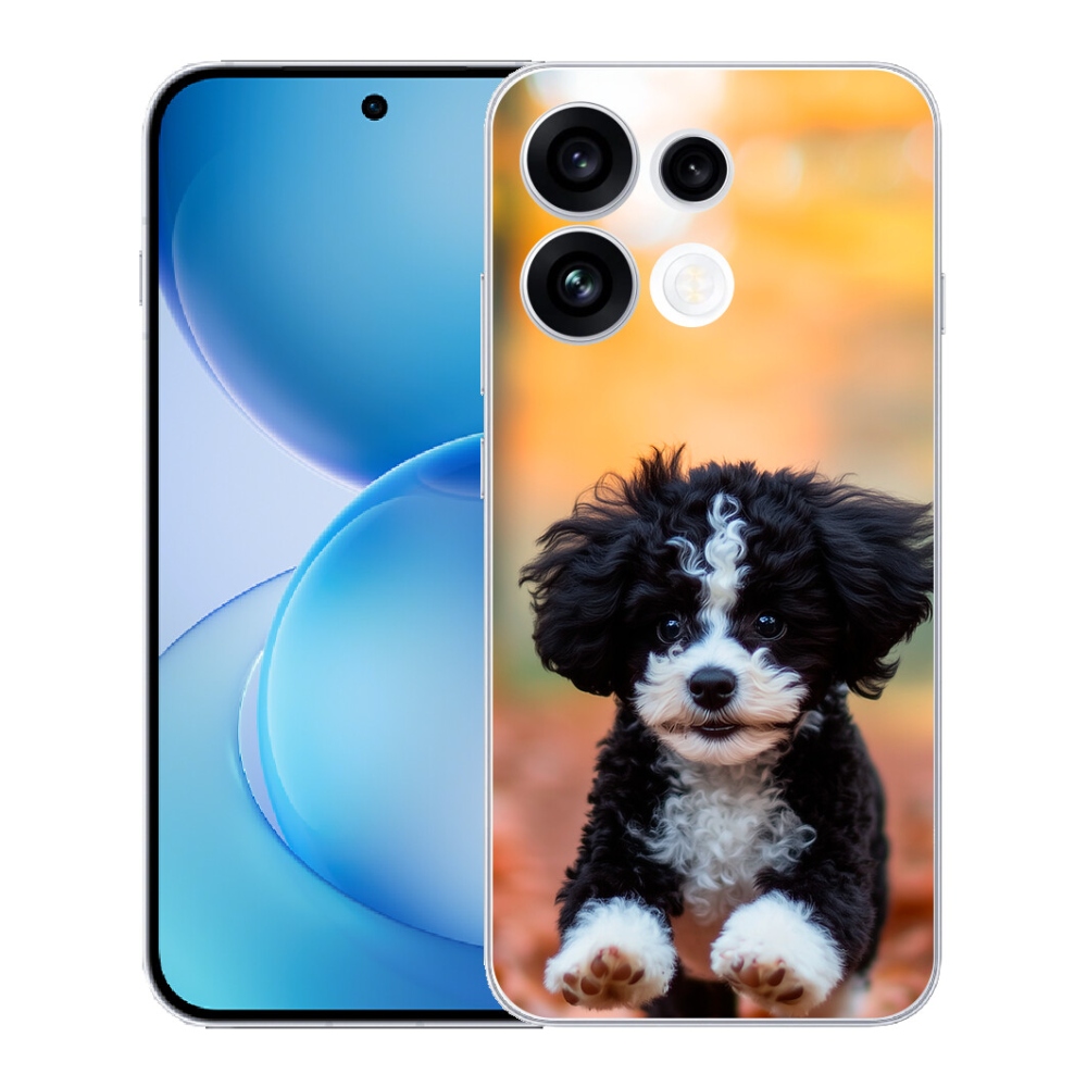 Gélový kryt mmCase na Oppo Reno 16 FS 5G - roztomilé šteňa 2