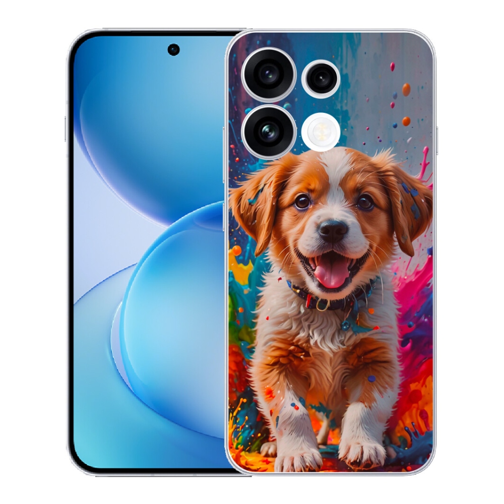 Gélový kryt mmCase na Oppo Reno 16 FS 5G - roztomilé šteňa 3