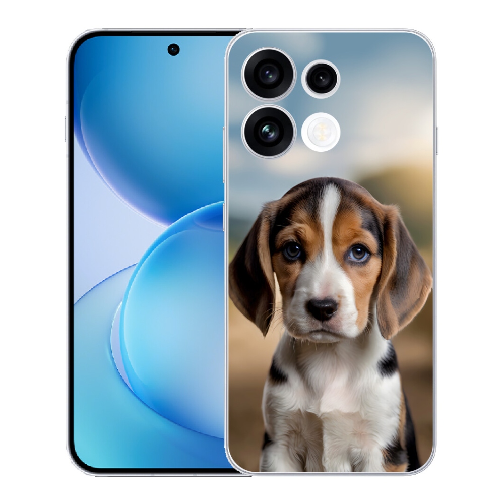 Gélový kryt mmCase na Oppo Reno 16 FS 5G - roztomilý bígl