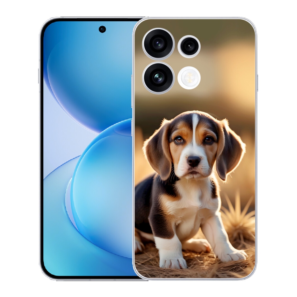 Gélový kryt mmCase na Oppo Reno 16 FS 5G - roztomilý bígl