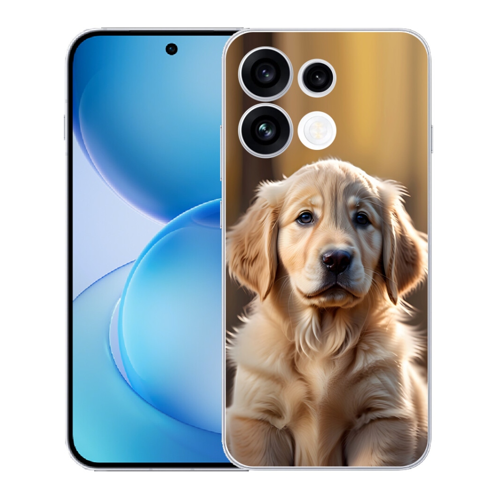 Gélový kryt mmCase na Oppo Reno 16 FS 5G - roztomilý zlatý retriever