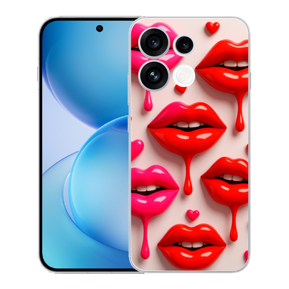 Gélový kryt mmCase na Oppo Reno 16 FS 5G - pery 2