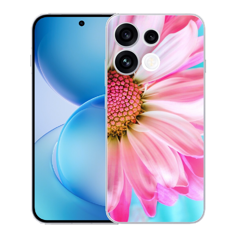 Gélový kryt mmCase na Oppo Reno 16 FS 5G - ružový kvet