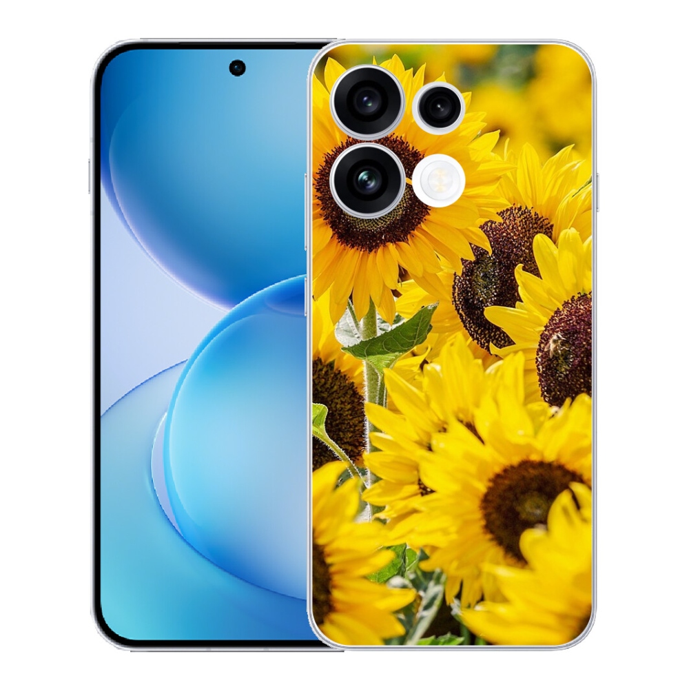 Gélový kryt mmCase na Oppo Reno 16 FS 5G - slnečnica