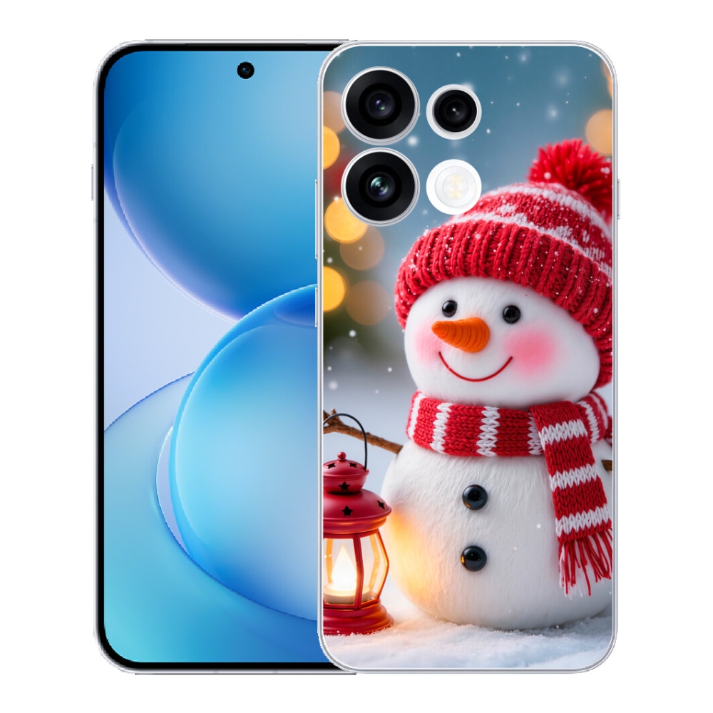 Gélový kryt mmCase na Oppo Reno 16 FS 5G - snehuliak 2