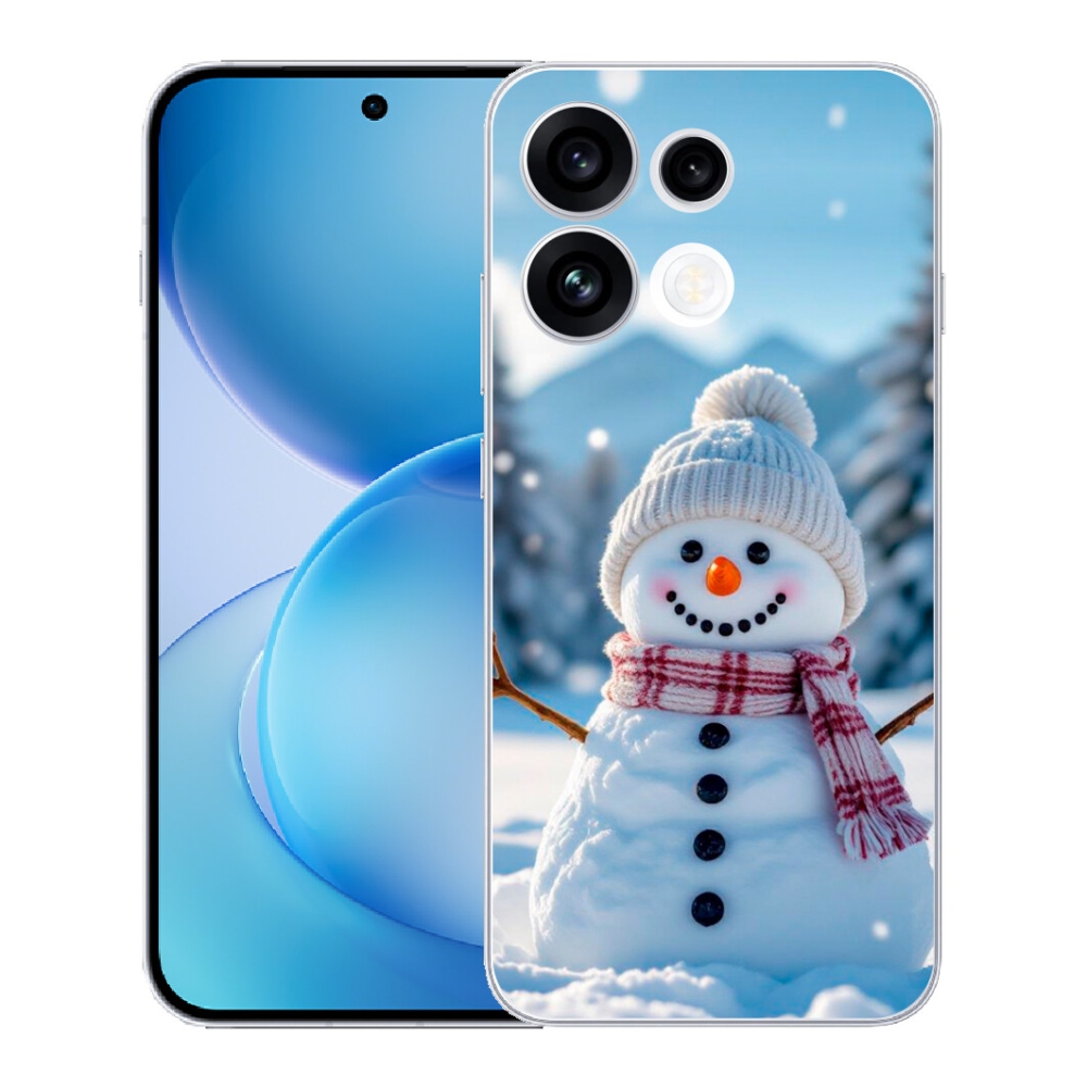 Gélový kryt mmCase na Oppo Reno 16 FS 5G - snehuliak 3