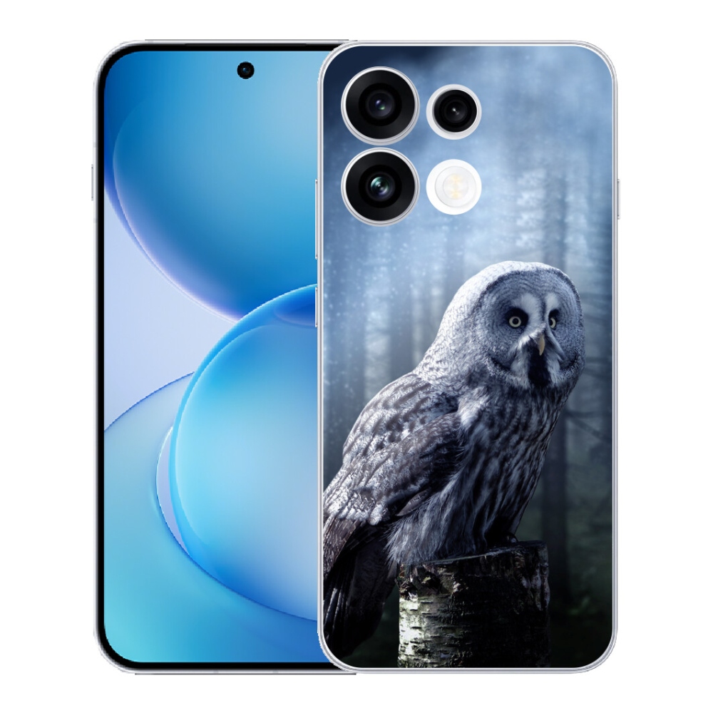 Gélový kryt mmCase na Oppo Reno 16 FS 5G - sova