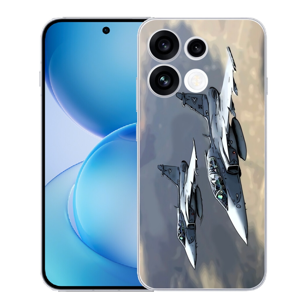 Gélový kryt mmCase na Oppo Reno 16 FS 5G - stíhačky