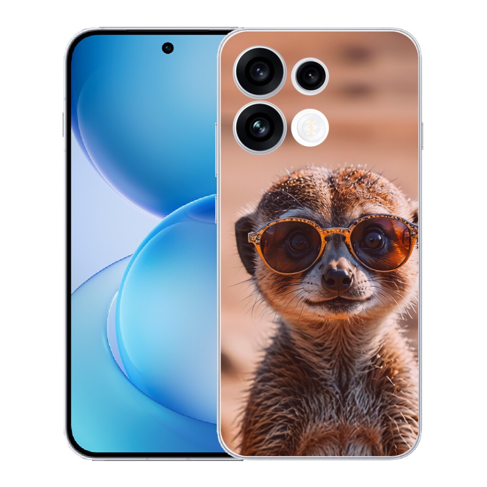 Gélový kryt mmCase na Oppo Reno 16 FS 5G - štýlová surikata