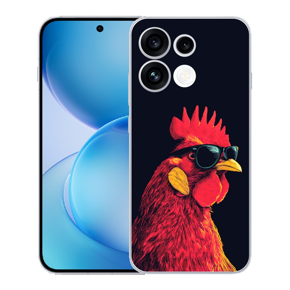 Gélový kryt mmCase na Oppo Reno 16 FS 5G - štýlový kohút