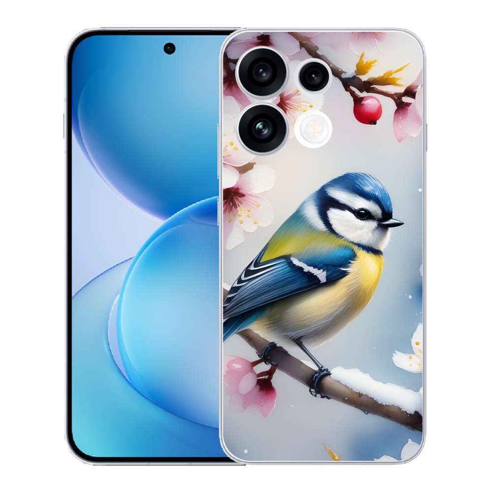 Gélový kryt mmCase na Oppo Reno 16 FS 5G - sýkorka