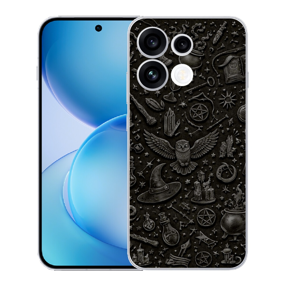 Gélový kryt mmCase na Oppo Reno 16 FS 5G - tmavý magický svet