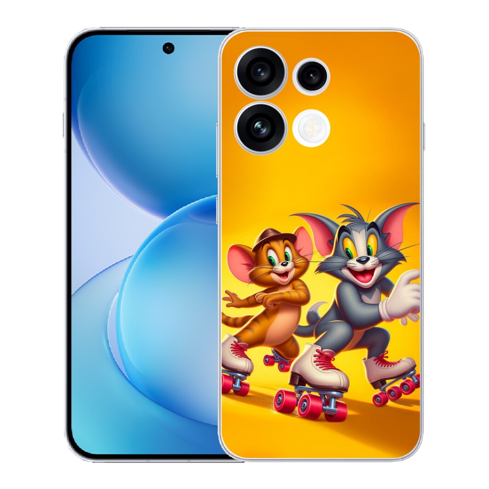 Gélový kryt mmCase na Oppo Reno 16 FS 5G - tom a jerry