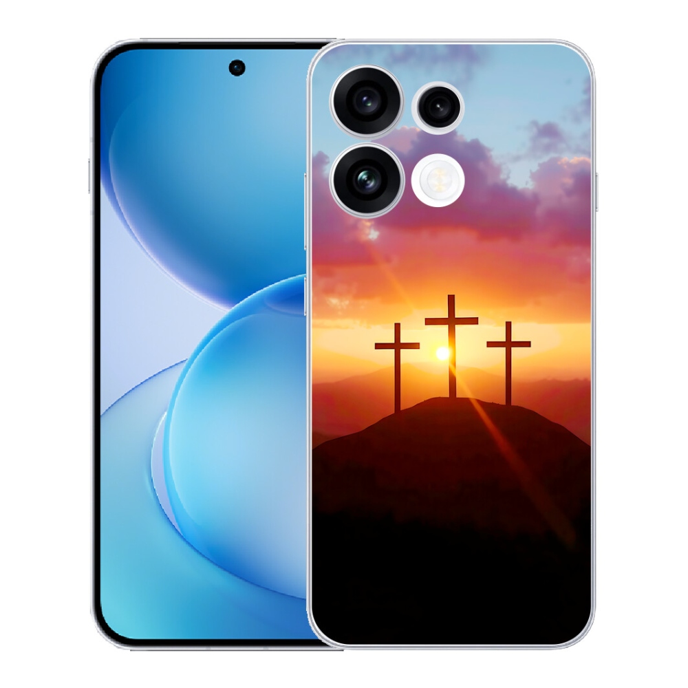 Gélový kryt mmCase na Oppo Reno 16 FS 5G - tri kríža