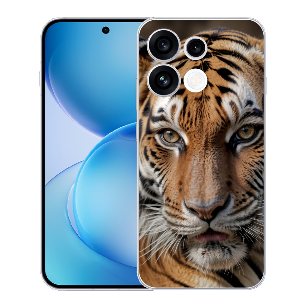 Gélový kryt mmCase na Oppo Reno 16 FS 5G - tigrie pohľad