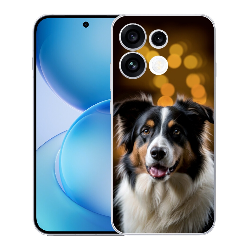 Gélový kryt mmCase na Oppo Reno 16 FS 5G - usmievavý austrálsky ovčiak