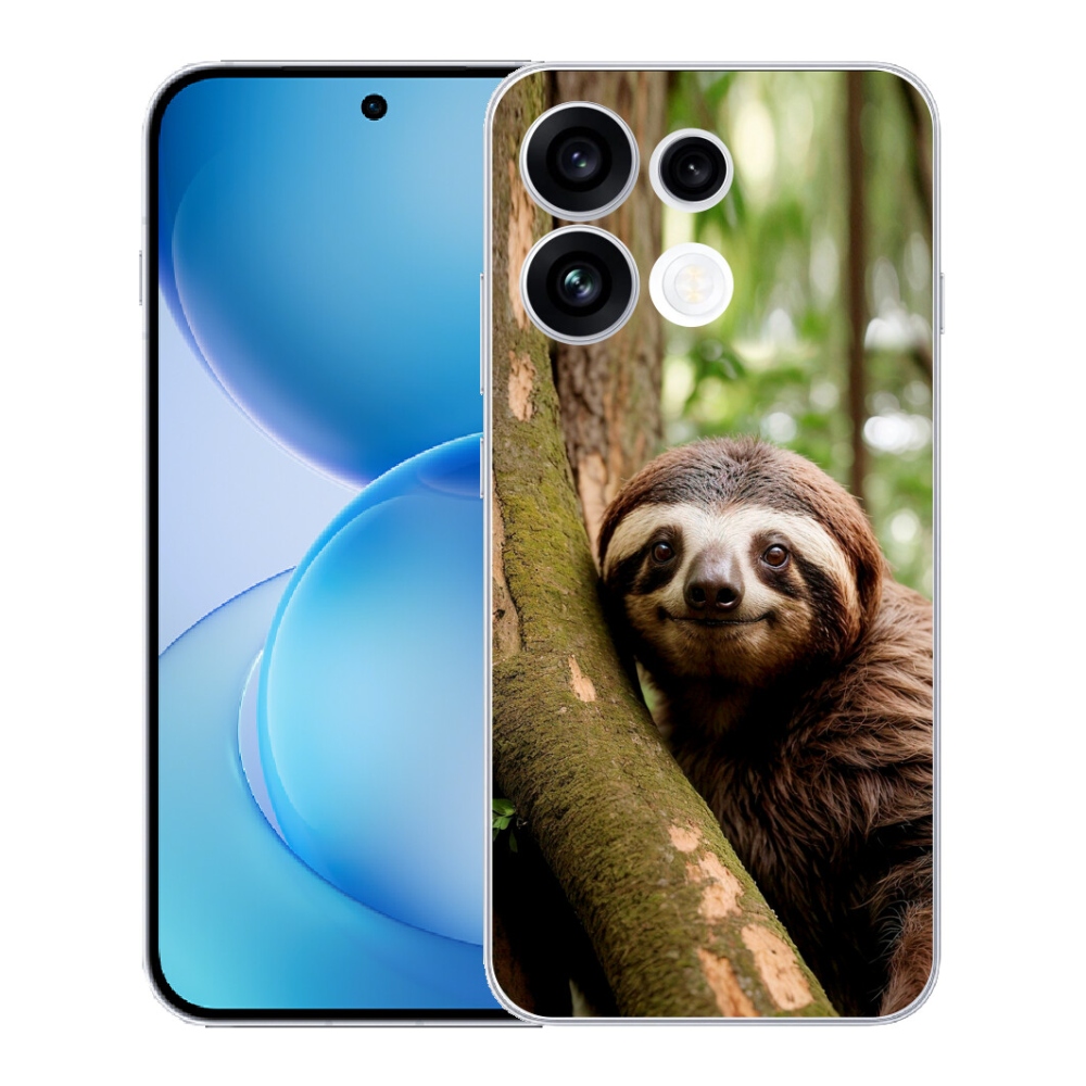 Gélový kryt mmCase na Oppo Reno 16 FS 5G - usmievavý leňochod