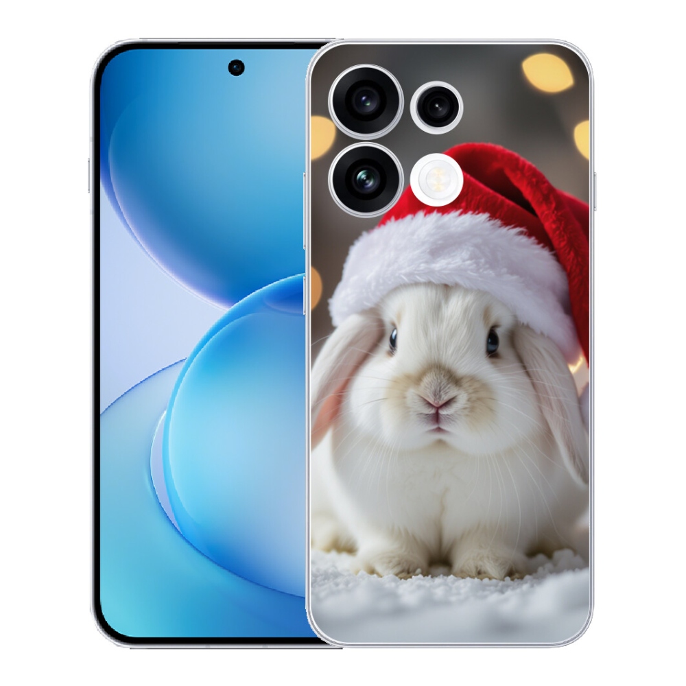 Gélový kryt mmCase na Oppo Reno 16 FS 5G - vianočný králik