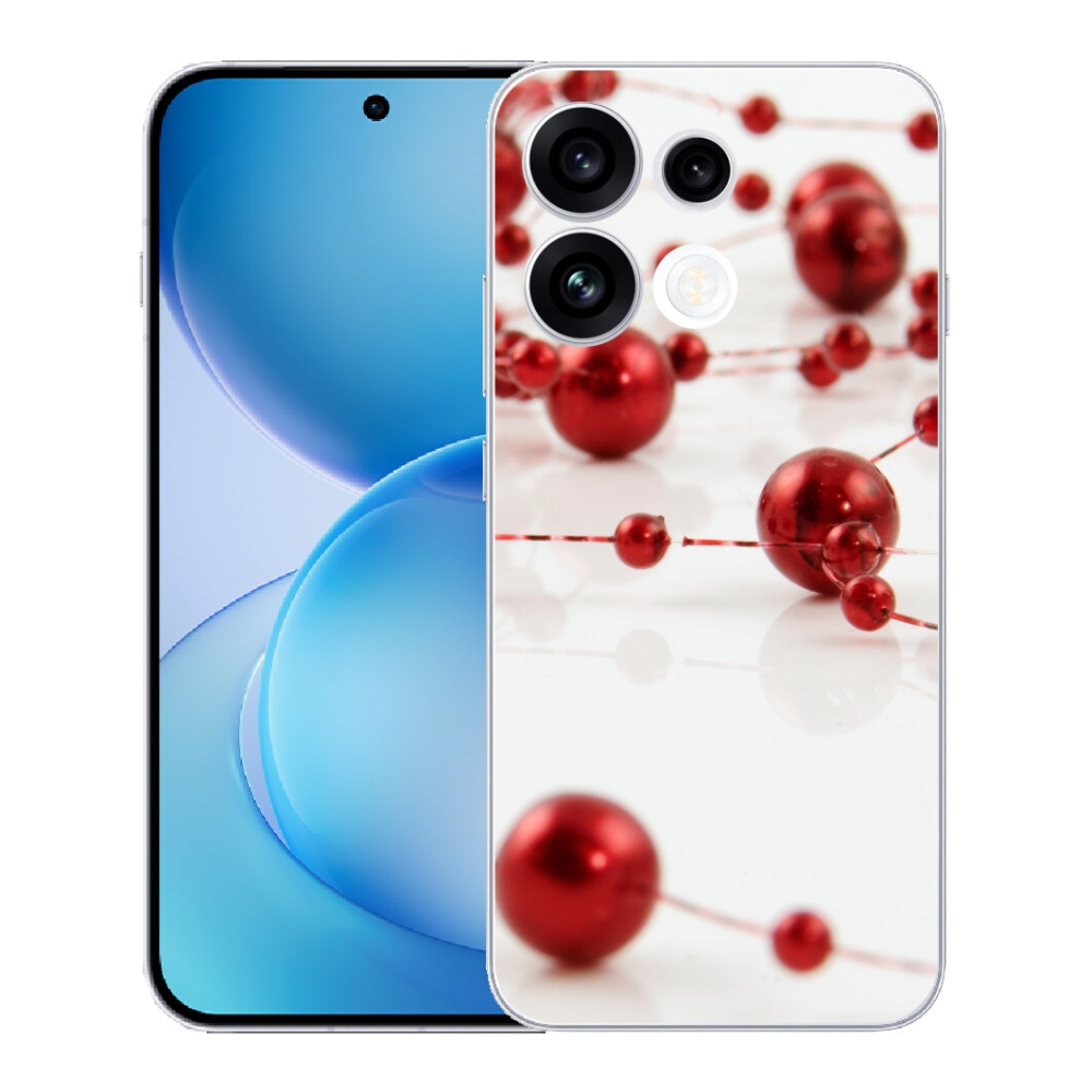 Gélový kryt mmCase na Oppo Reno 16 FS 5G - vianočná reťaz