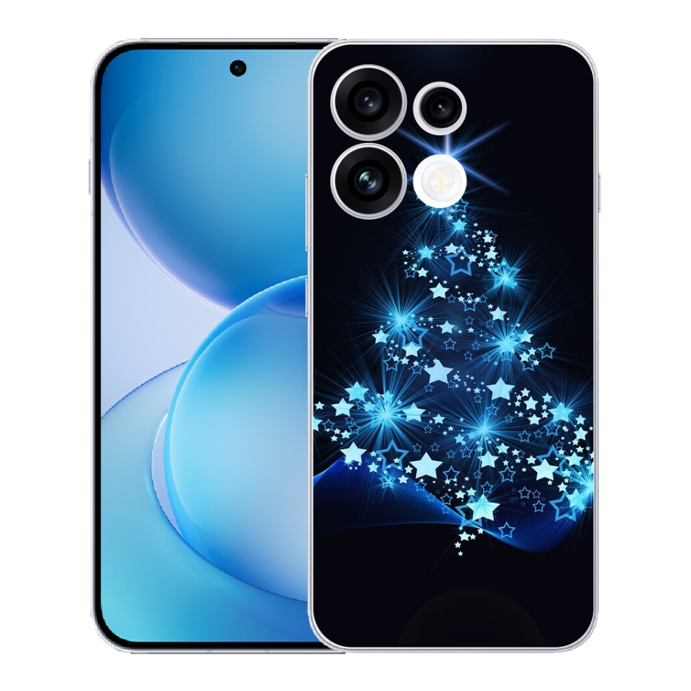Gélový kryt mmCase na Oppo Reno 16 FS 5G - vianočný stromček