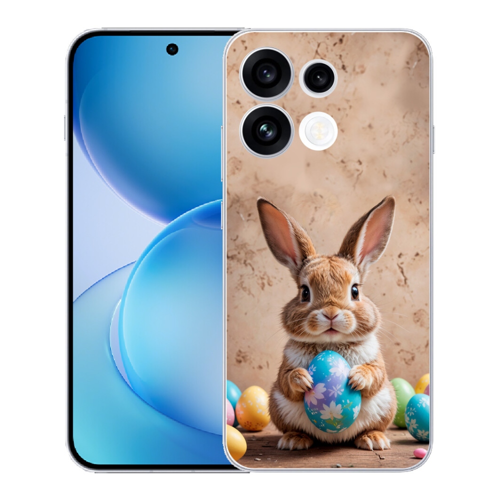 Gélový kryt mmCase na Oppo Reno 16 FS 5G - veľkonočný zajačik