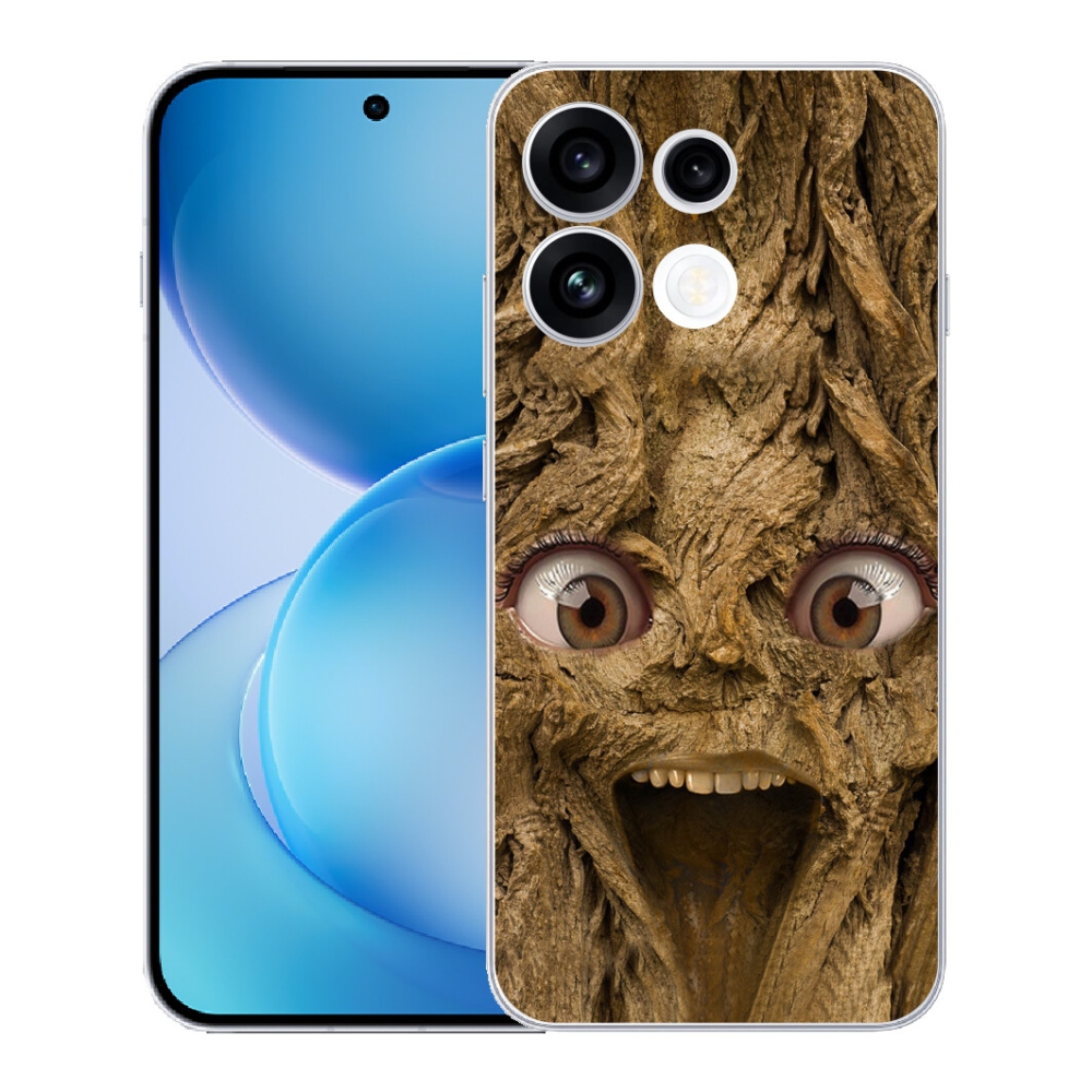 Gélový kryt mmCase na Oppo Reno 16 FS 5G - veselý strom s očami