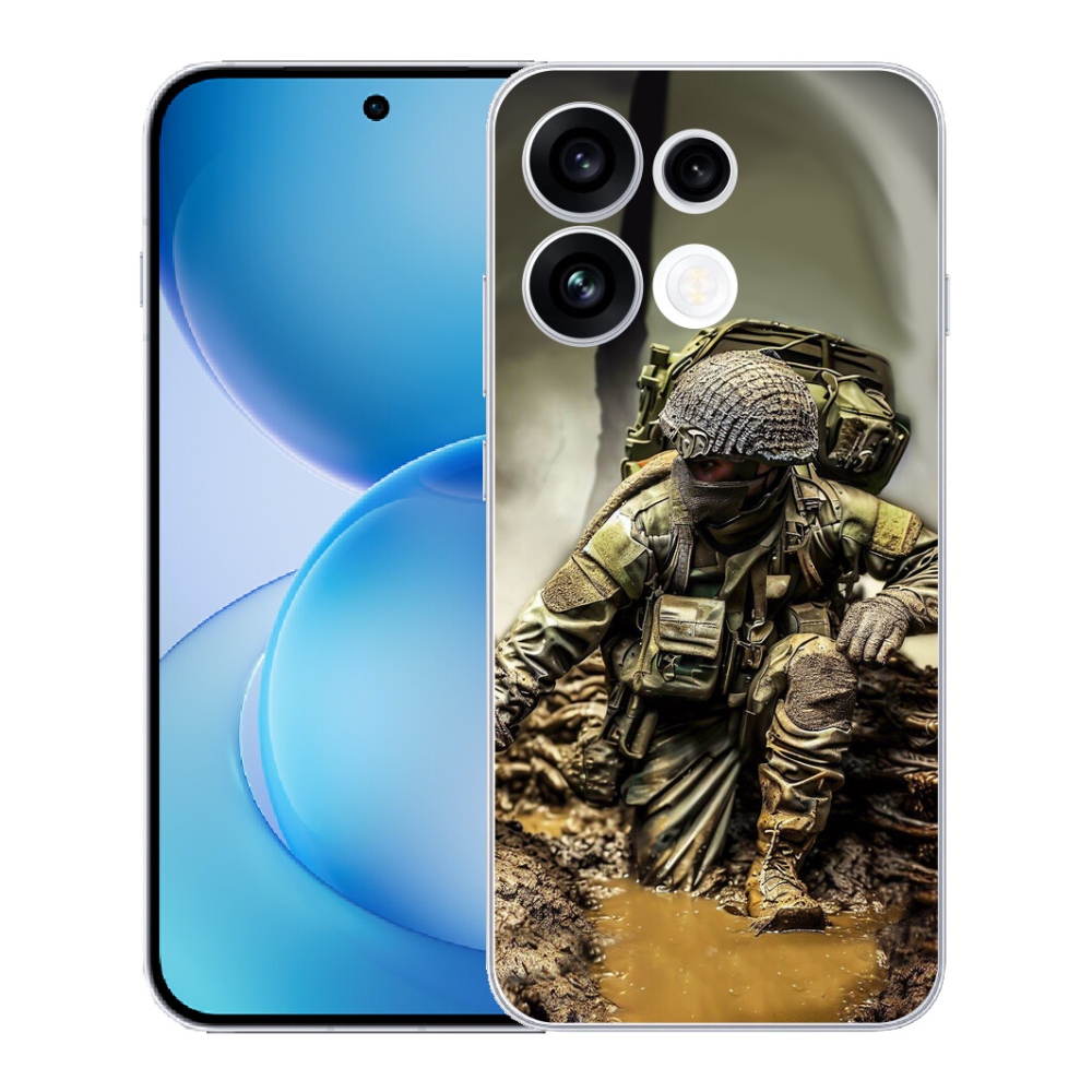 Gélový kryt mmCase na Oppo Reno 16 FS 5G - vojak
