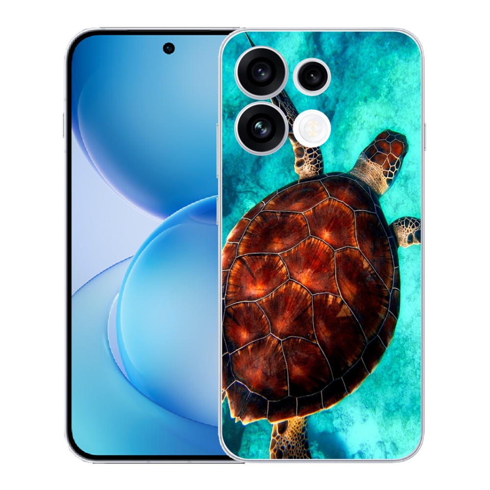 Gélový kryt mmCase na Oppo Reno 16 FS 5G - korytnačka