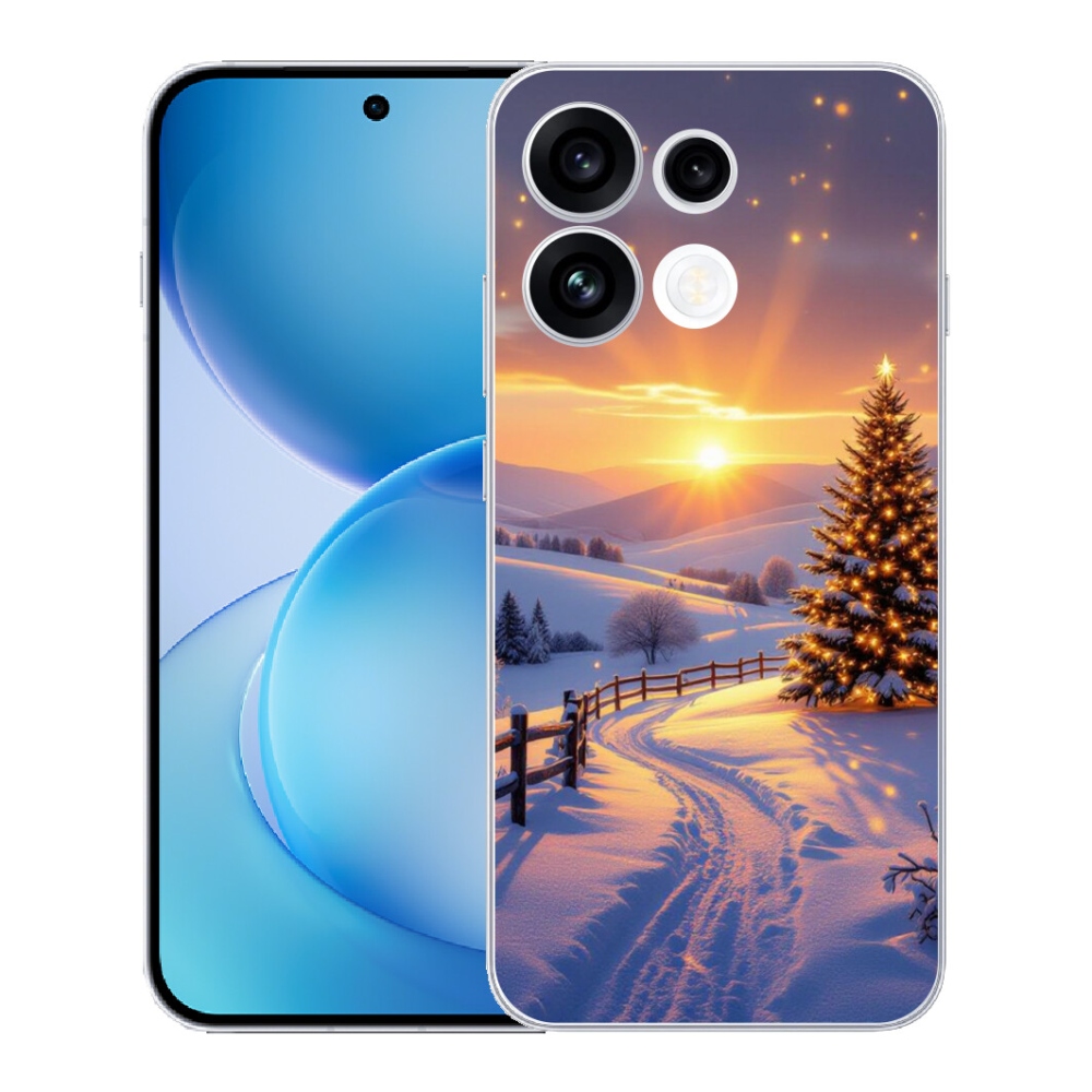 Gélový kryt mmCase na Oppo Reno 16 FS 5G - zimná krajina