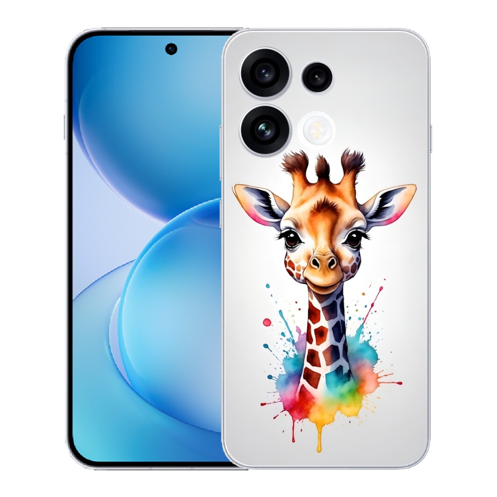 Gélový kryt mmCase na Oppo Reno 16 FS 5G - žirafa 1