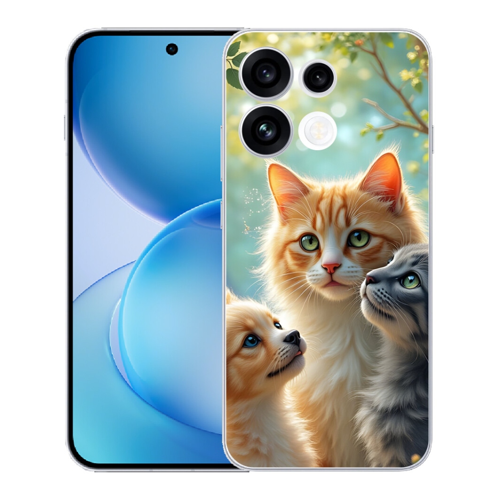 Gélový kryt mmCase na Oppo Reno 16 FS 5G - zvieracie priateľstvo 2