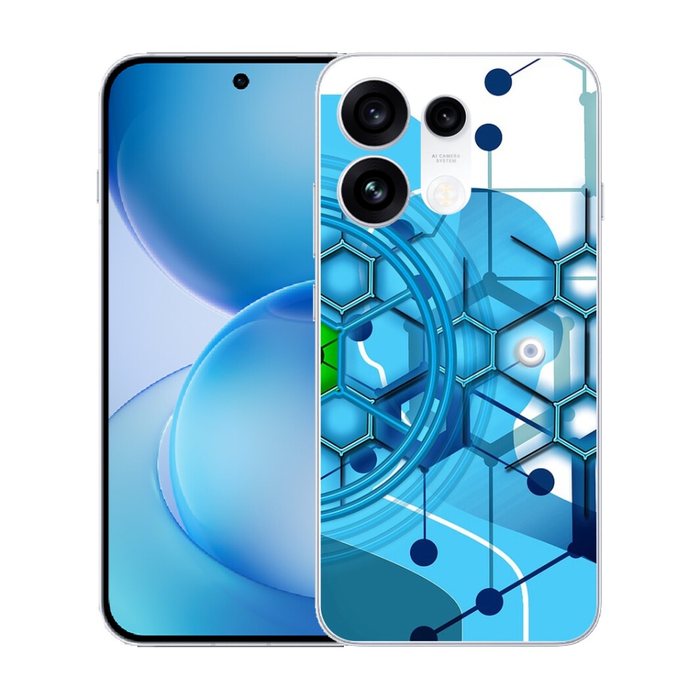 Gélový kryt mmCase na Oppo Reno 16 Pro 5G - abstraktný vzor 2
