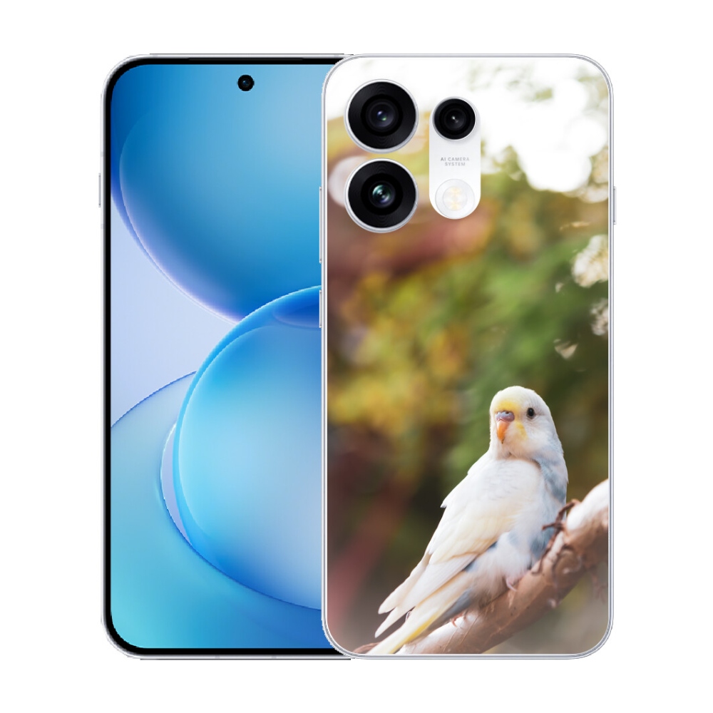 Gélový kryt mmCase na Oppo Reno 16 Pro 5G - andulka biela