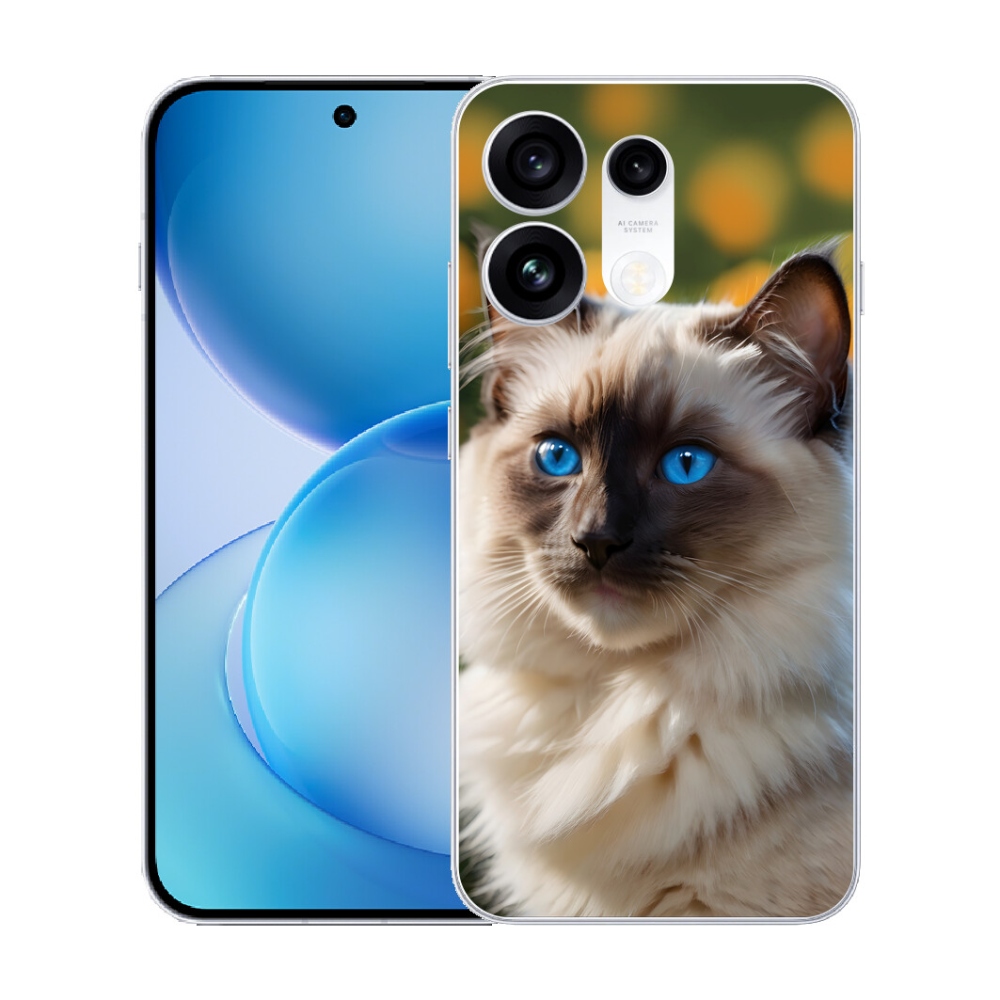 Gélový kryt mmCase na Oppo Reno 16 Pro 5G - biely ragdoll