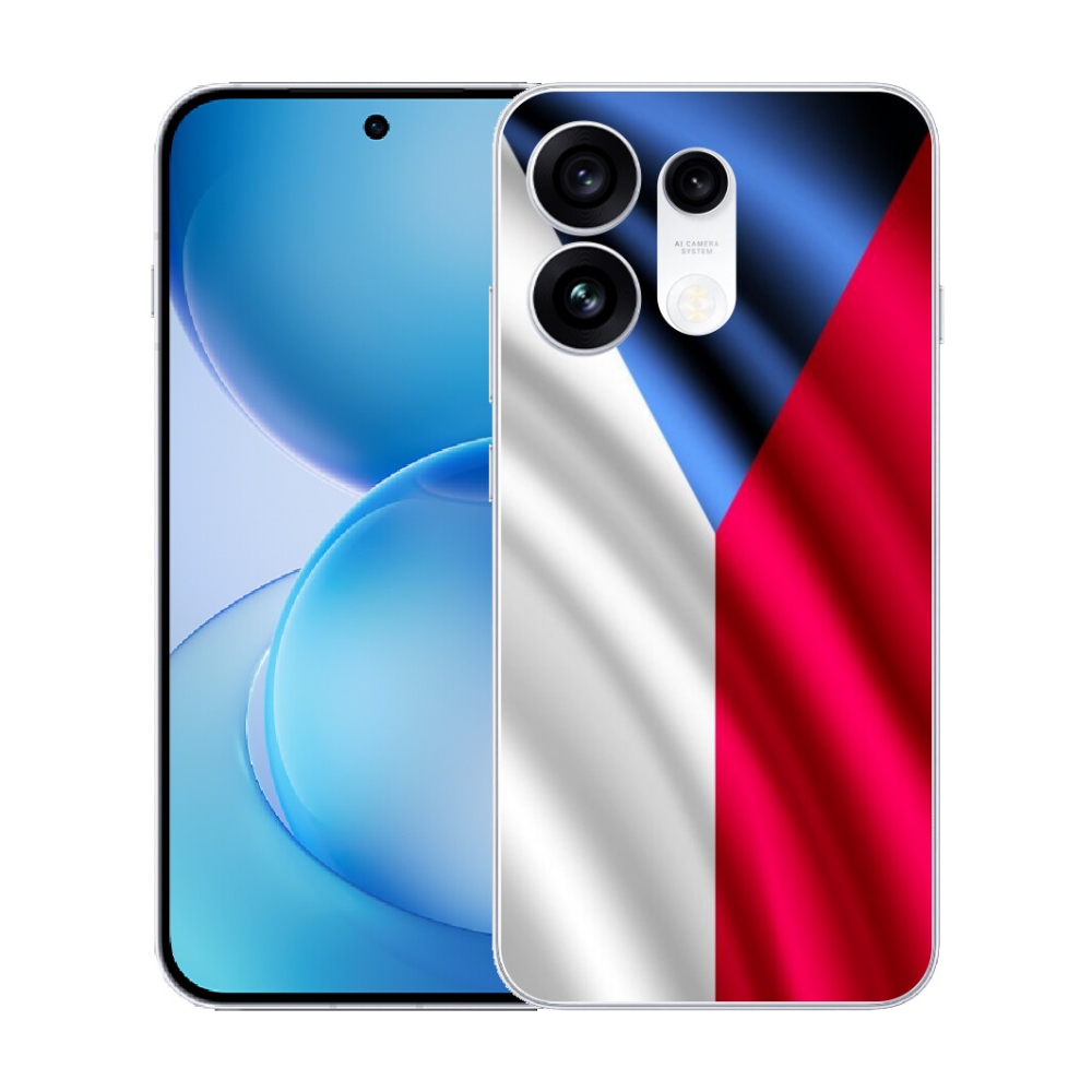 Gélový kryt mmCase na Oppo Reno 16 Pro 5G - česká vlajka